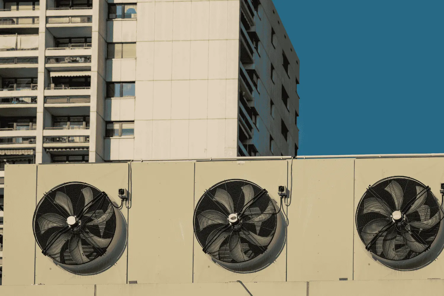 HVAC and Cooling Towers at a Hotel