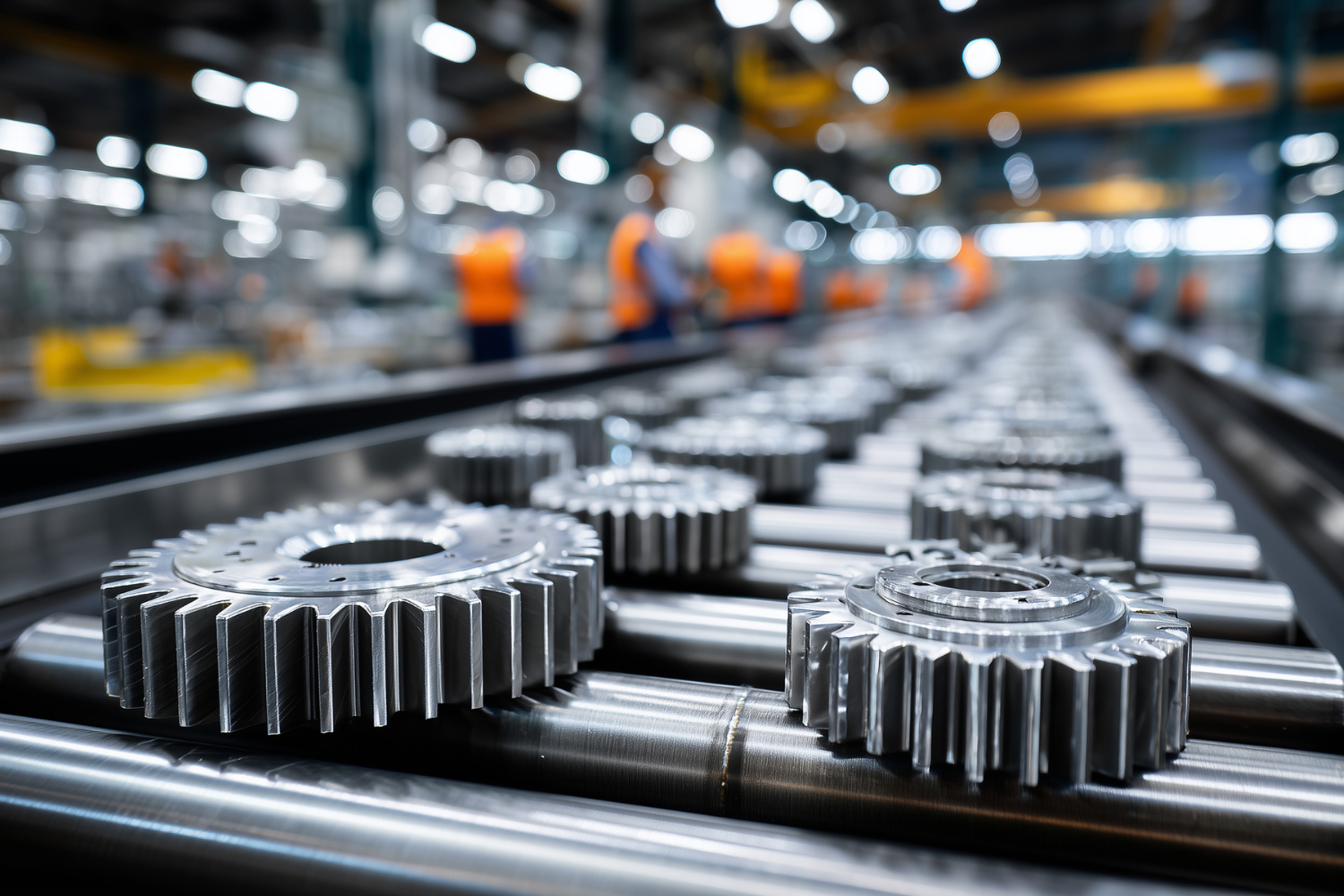 Automotive Clutch Manufacturing Plant Production Line with Industrial Gear Components and Precision Engineering Equipment